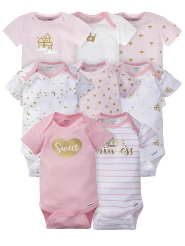 Gerber baby girls - baby, 8-pack