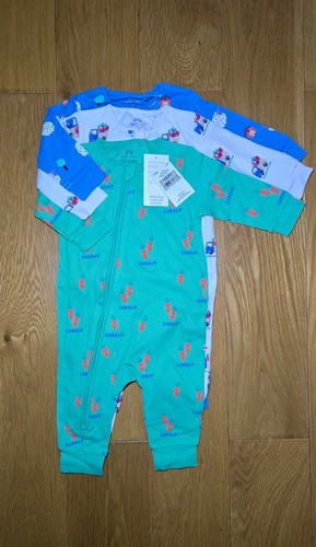 Zip babygrows sleepsuits - zip,