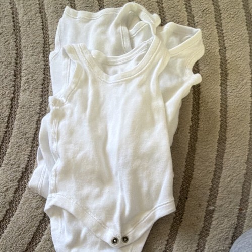 Baby white sleeveless - m&s,