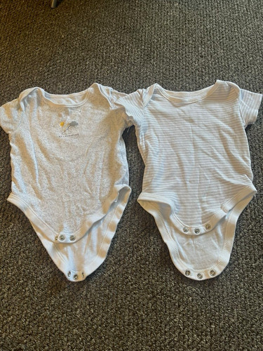 Primark white striped cotton - white,