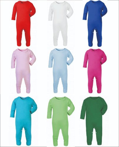 Cotton plain chest babygrow - chest,