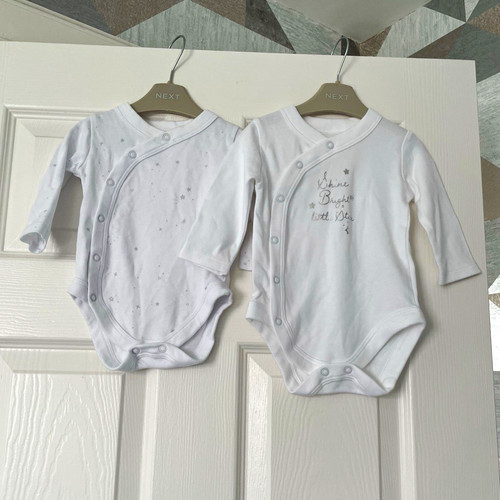 Matalan white grey cotton - matalan, white/grey