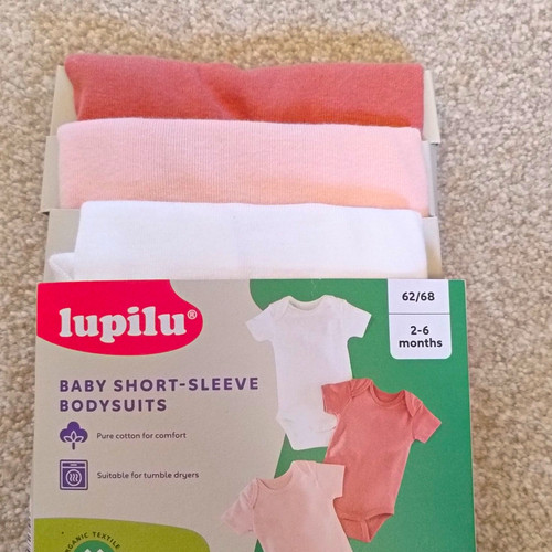 Lupilu baby bodysuits pack - baby, 3