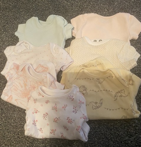 Pack baby bodysuits - 7, 0-1
