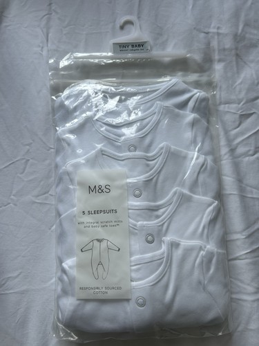 Pack sleepsuits white - 5,