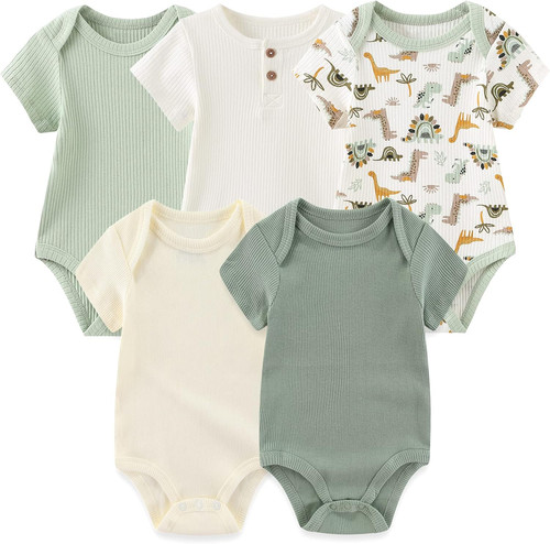 Newborn baby short sleeve - short,